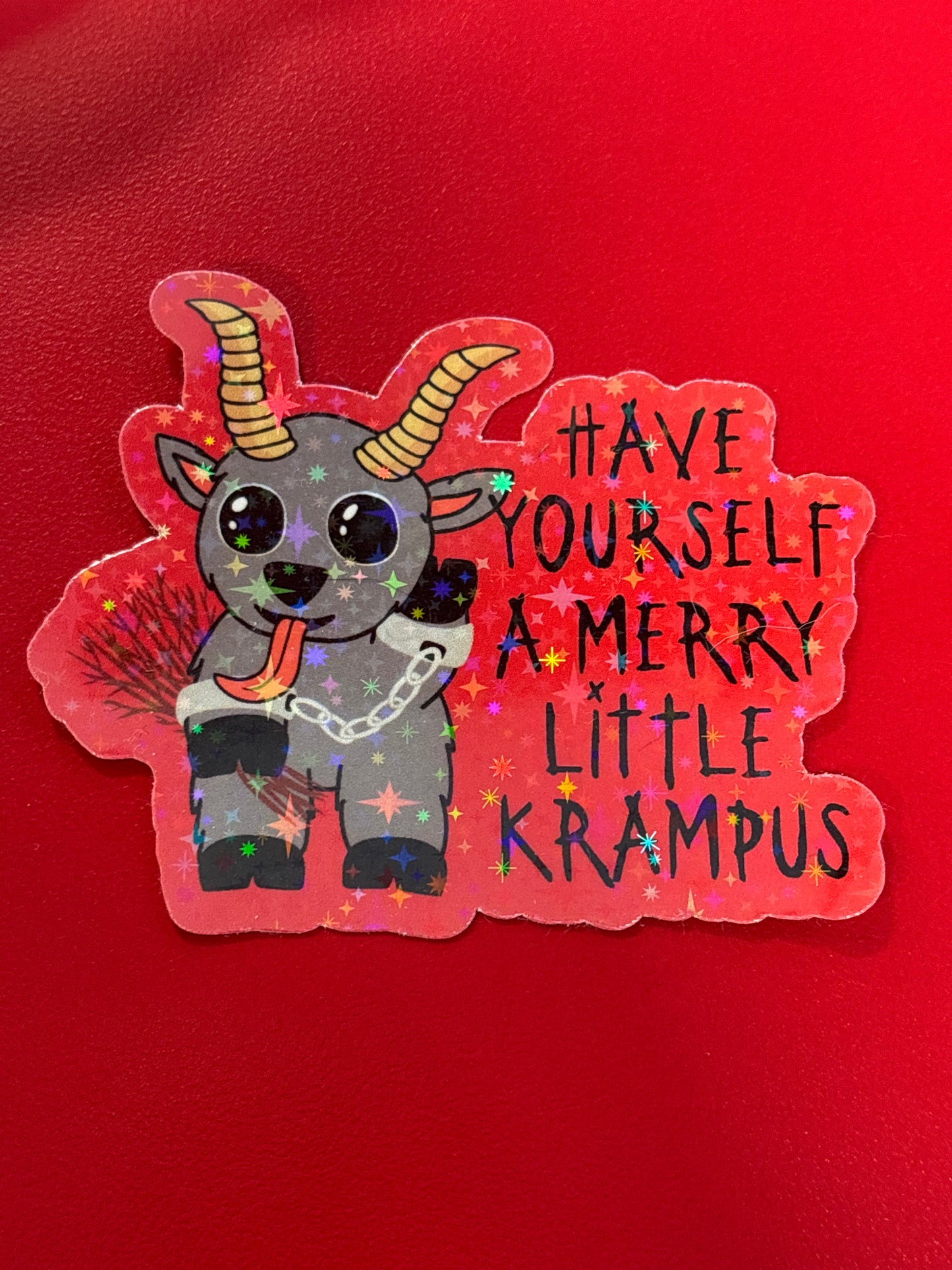 Have you’re a merry little Krampus. Sticker.