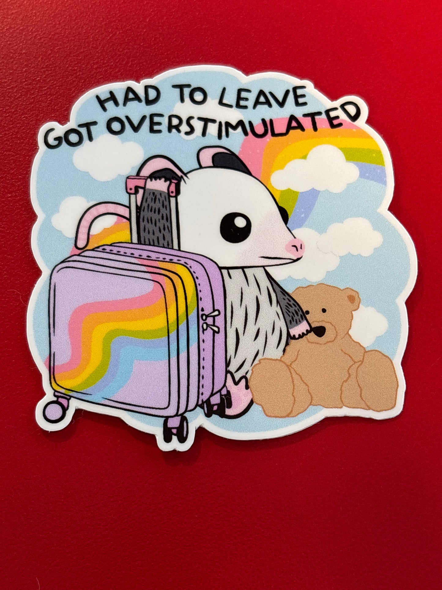 Had to leave, got overstimulated. Sticker